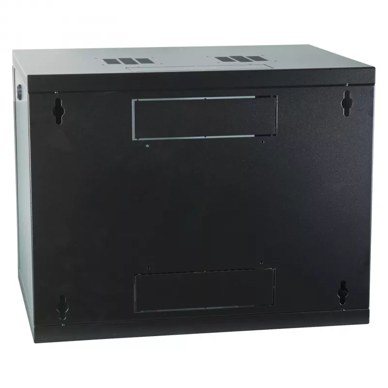 EFB 19 inch Wandgehäuse 9U, fest, Einzelabschnitt, RAL 9005, Tiefe 600 mm