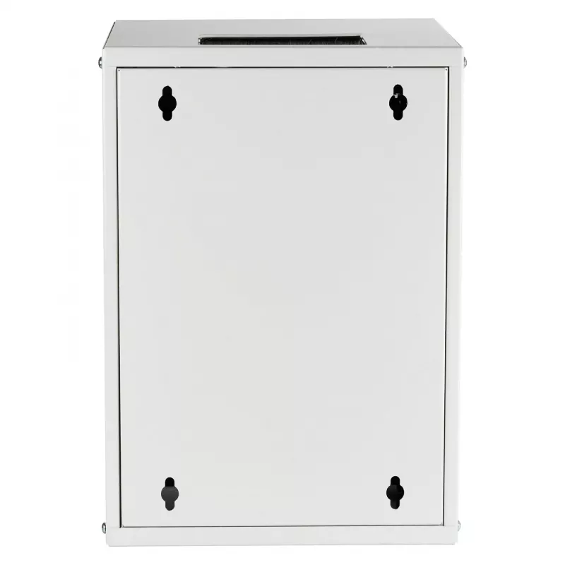 EFB 10-Zoll Wandgehäuse 9U 300mm Tiefe Lichtgrau (RAL 7035) mit Sicherheitsglastür
