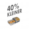 WAGO 221-412 2-Leiter Kompakt-Spleißverbinder, 0,2-4 mm², 100 Stück