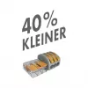 WAGO 221-412 2-Leiter Kompakt-Spleißverbinder, 0,2-4 mm², 100 Stück
