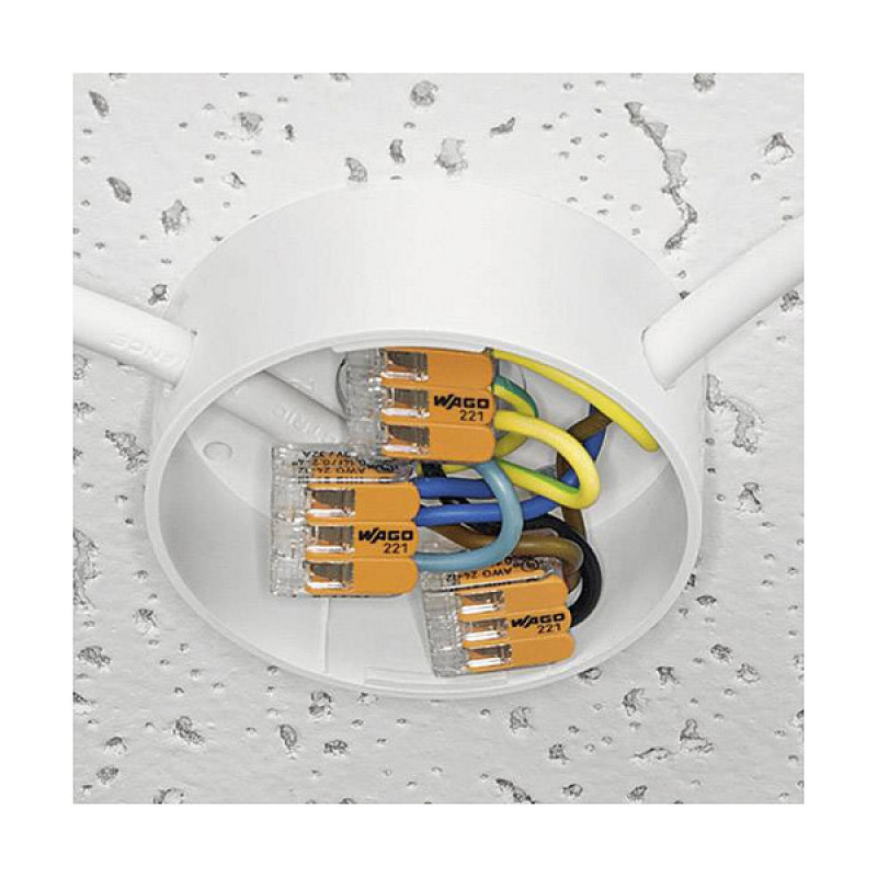 WAGO 221-412 2-Leiter Kompakt-Spleißverbinder, 0,2-4 mm², 100 Stück