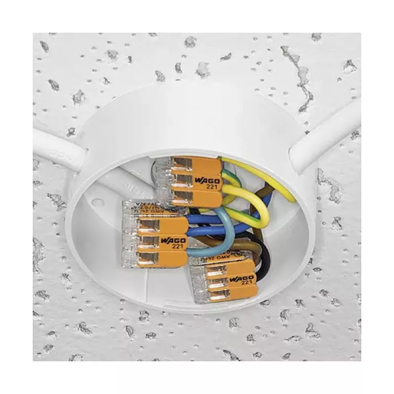 WAGO 221-412 2-Leiter Kompakt-Spleißverbinder, 0,2-4 mm², 100 Stück