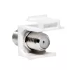 LogiLink Keystone In-Line Coupler F Buchse auf F Buchse 75 Ohm Weiß