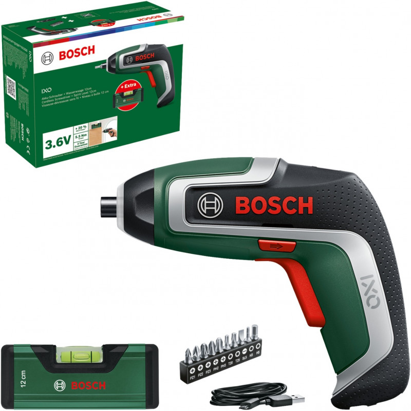 Bosch IXO 7 Level Set Akku-Schrauber 2,0 Ah (06039E0008)