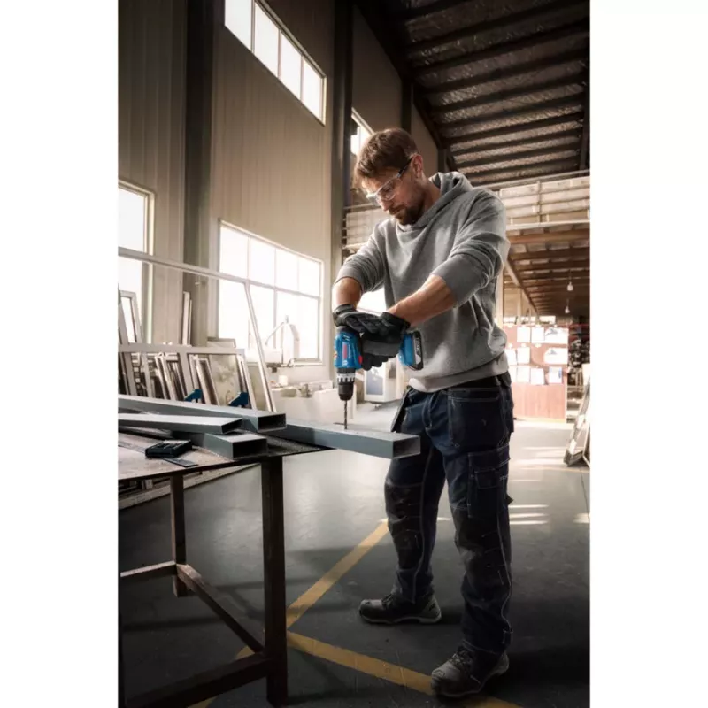 Bosch GSB 18V-25 Professional Akku-Schlagbohrschrauber, Einzelpack, 18 V, Blau/Schwarz, ohne Akku