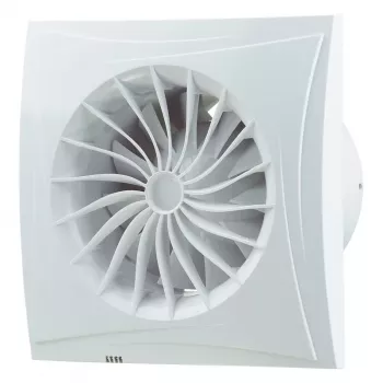 Blaugerg Sileo 100 Abluftventilator, Weiß, 10 cm Durchmesser, 1 Stufe