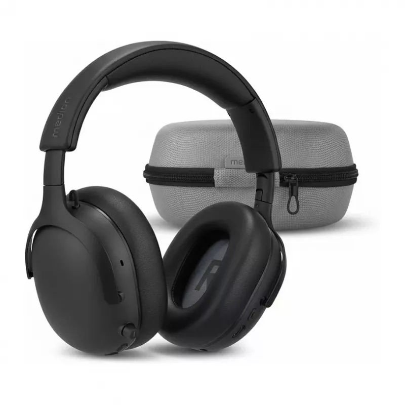 MEDION LIFE HX-1 Plus Over-Ear Kopfhörer Schwarz ANC Bluetooth 5.2 100h Akku IPX4