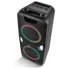 MEDION PE-1 Pure Party Speaker Schwarz - Bluetooth 5.0, 40W RMS, 2x 6,5 inch Lautsprecher, Karaoke, TWS, LED-Lichter, Powerbank
