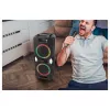 MEDION PE-1 Pure Party Speaker Schwarz - Bluetooth 5.0, 40W RMS, 2x 6,5 inch Lautsprecher, Karaoke, TWS, LED-Lichter, Powerbank
