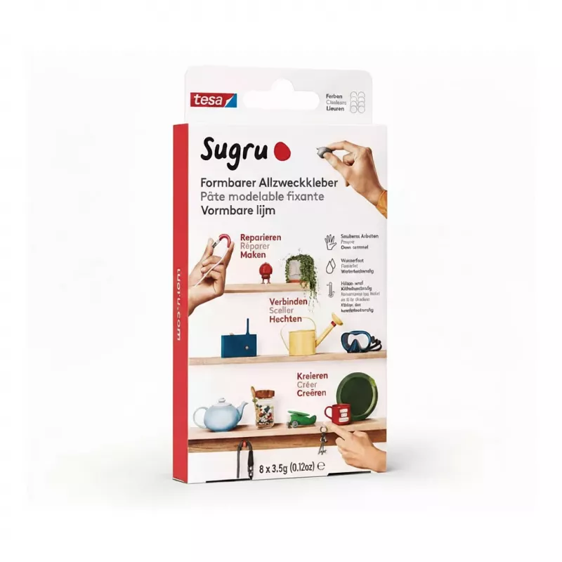 TESA Sugru Formbarer Allzweckkleber 8er-Pack Mehrfarbig
