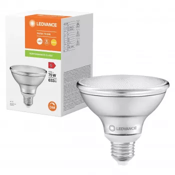 OSRAM PAR30 7.5W 75W Equivalent LED Reflector Lamp Dimmable 10W 633lm 2700K Warm White E27 36° Beam Angle