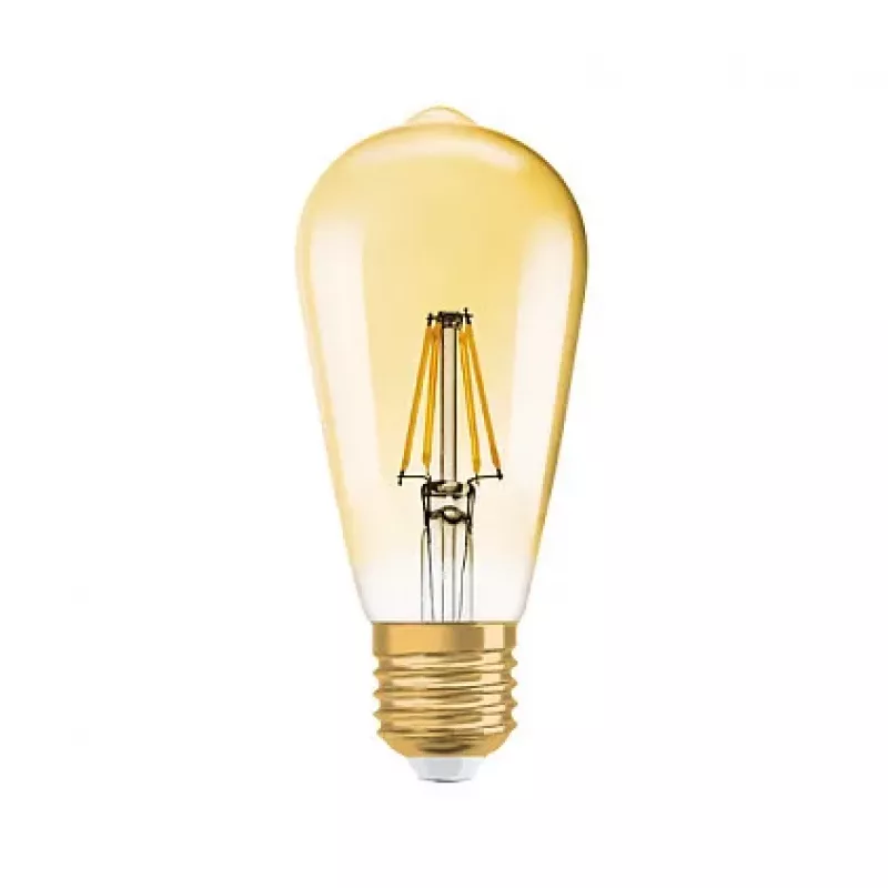 OSRAM LED-Lampe 6,5W 725lm 2400K E27 dimmbar Filament Gold