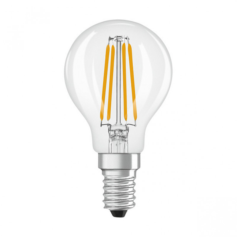 OSRAM CLP40 DIM 3.4W 827 FIL CL E14 P LED Dimmable Drop Lamp Clear 2700K