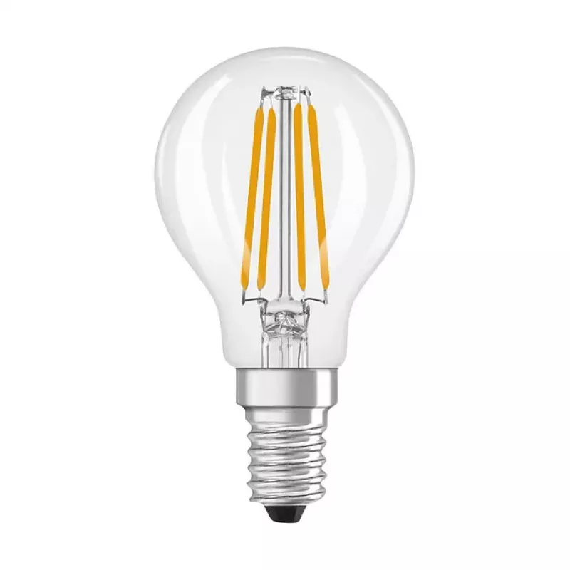 OSRAM CLP40 DIM 3.4W 827 FIL CL E14 P LED dimmbare Tropfenlampe klar 2700K