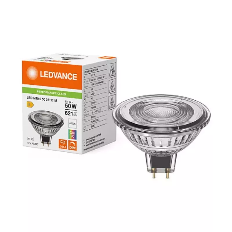 OSRAM LED MR16 50 36° DIM P 6.1W 940 GU5.3 Dimmbare Niedervolt-LED-Reflektorlampe
