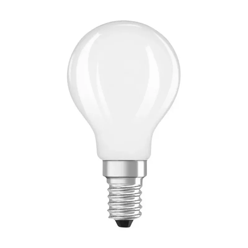 OSRAM LED Classic P 40 Filament 3.4W 827 Frosted E14 LED Lampe, Mini Globe