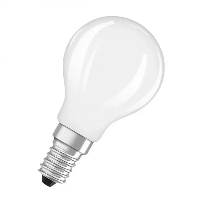 OSRAM LED Classic P 40 Filament 3.4W 827 Frosted E14 LED Lampe, Mini Globe