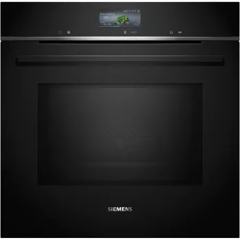 SIEMENS HM736GAB1 iQ700 Einbaubackofen mit Mikrowelle, Schwarz, 60 cm, Home Connect