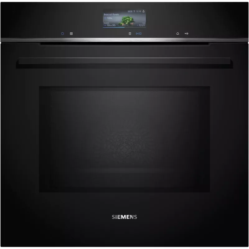 SIEMENS HM736GAB1 iQ700 Einbaubackofen mit Mikrowelle, Schwarz, 60 cm, Home Connect