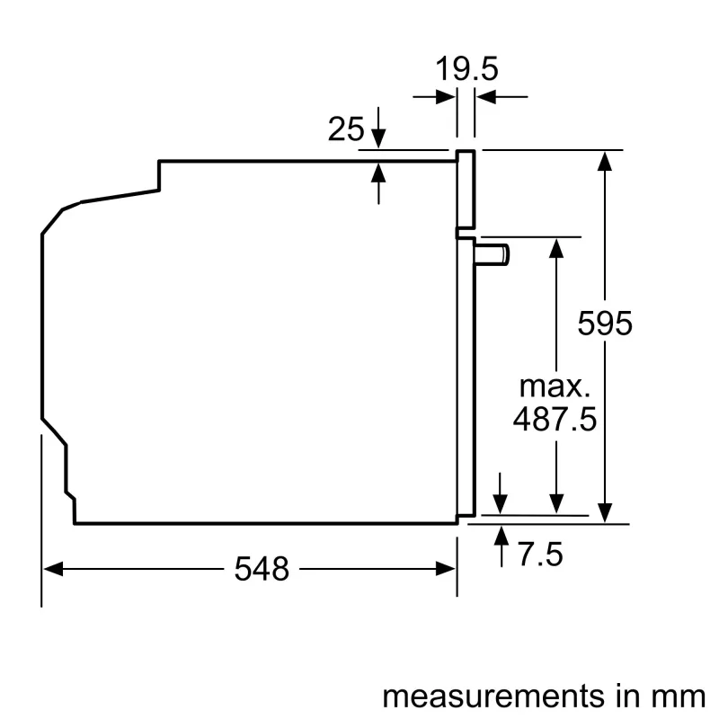 Bosch HBA2340B0 Einbau-Backofen, 71 L, Energieklasse A, Schwarz