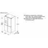 Bosch KFI96AXEA Einbau-Kühl-Gefrierkombination mit NoFrost, 380L, Energieeffizienzklasse C, Weiß