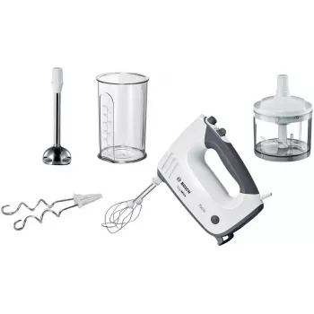 Bosch MFQ37480 ErgoMixx Handrührer, 750 W, Weiß/Grau