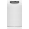 Bosch SPU4HMW01S Freistehende schmale Geschirrspüler, Weiß, 9 Maßgedecke, Energieeffizienzklasse C, 45 dB, EcoSilence Drive, Home Connect
