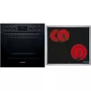 Bosch HND211LB2 Black Built-in Oven & Induction Hob Set (HEF113BB0 + NKN645GA2E)
