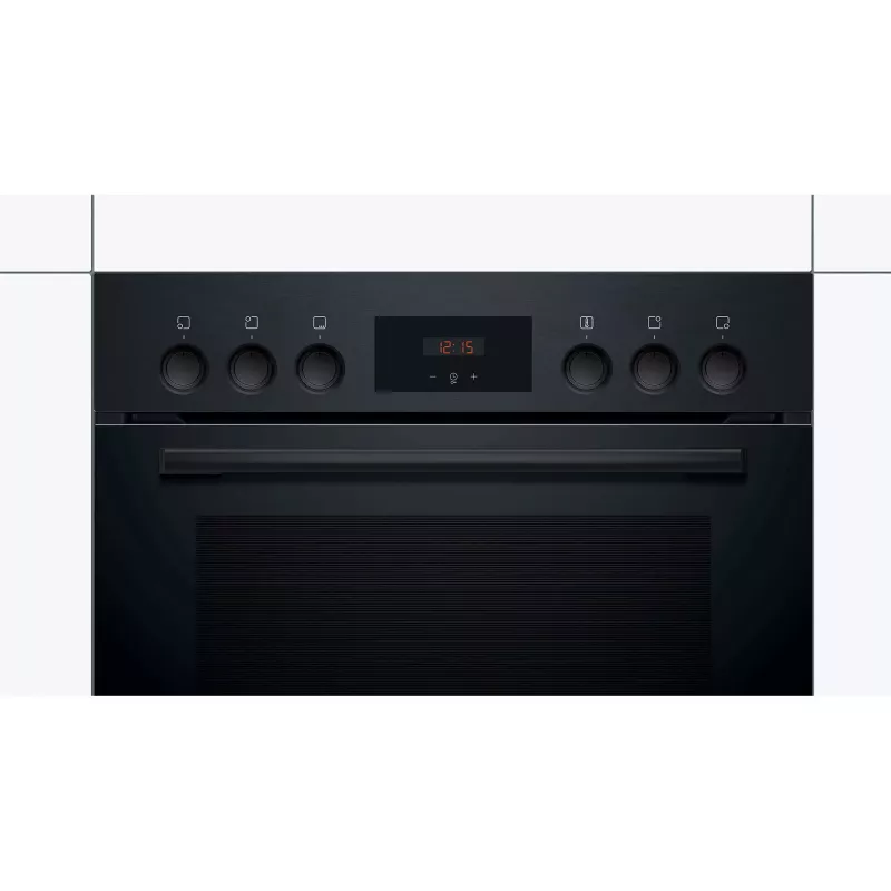 Bosch HND211LB2 Black Built-in Oven & Induction Hob Set (HEF113BB0 + NKN645GA2E)