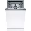 Bosch SPV4HMX12E vollintegrierte schmale Geschirrspülmaschine, 10 Maßgedecke, Energieklasse D, 46 dB, Home Connect, Weiß