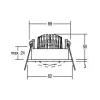 Brumberg 12353073 DAMITA Runder LED-Deckenspot 6W 3000K Weiß IP65 Schwenkbar