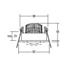 Brumberg 12353253 DAMITA Runde Einbau-LED-Strahler Aluminium 3000K 6W 350mA IP65 Schwenkbar