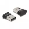 KeySonic Super-Mini-TAS Touchpad-Tastatur mit blauer Hintergrundbeleuchtung, UK-Layout, Schwarz (KSK-3210ELU)