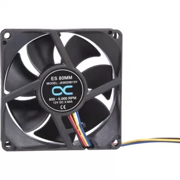 Alphacool ES 80mm 800-6000 RPM Lüfter 80x80x25mm (Schwarz, Zweikugellager, PWM, 80 mm)