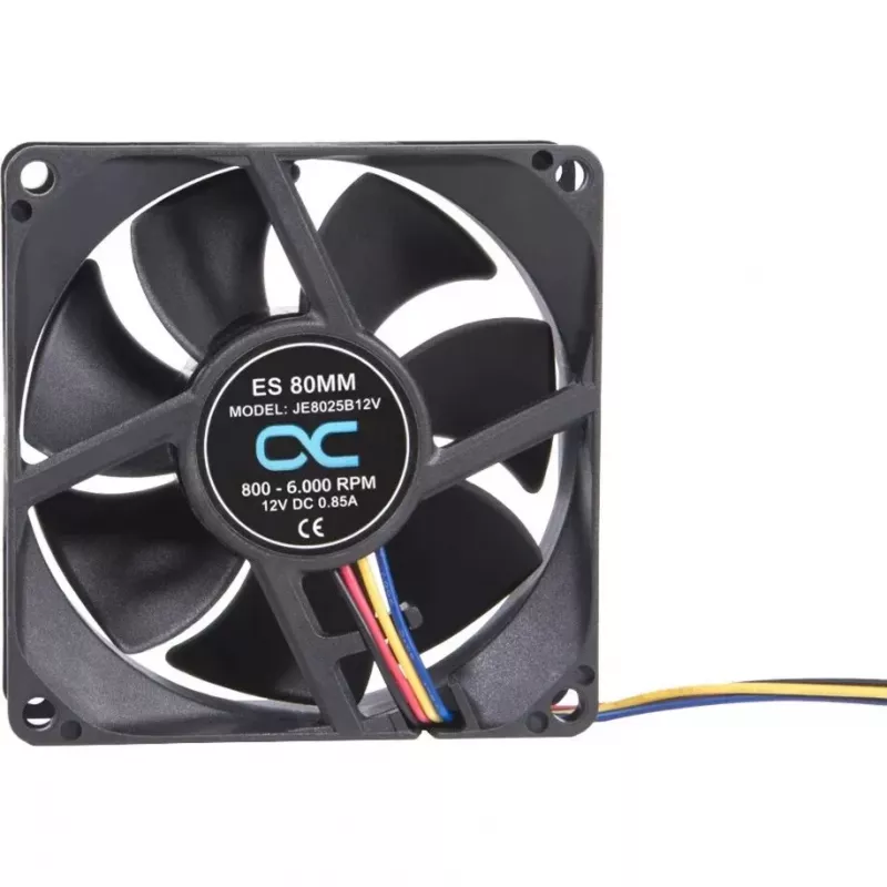 Alphacool ES 80mm 800-6000 RPM Lüfter 80x80x25mm (Schwarz, Zweikugellager, PWM, 80 mm)
