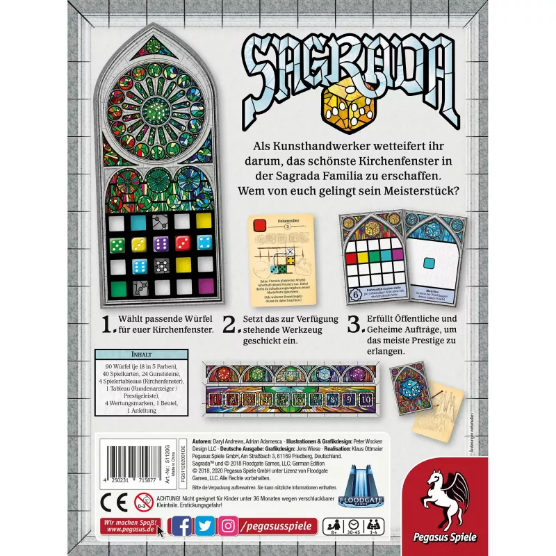 Pegasus Spiele Sagrada Brettspiel (51120G)