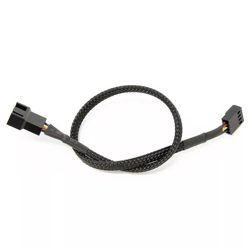 Watercool 4-Pin PWM Verlängerungskabel, Schwarz - 30cm