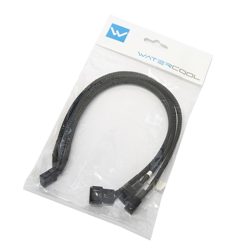 Watercool Y-Splitter 3-Fan PWM, Black - 30cm