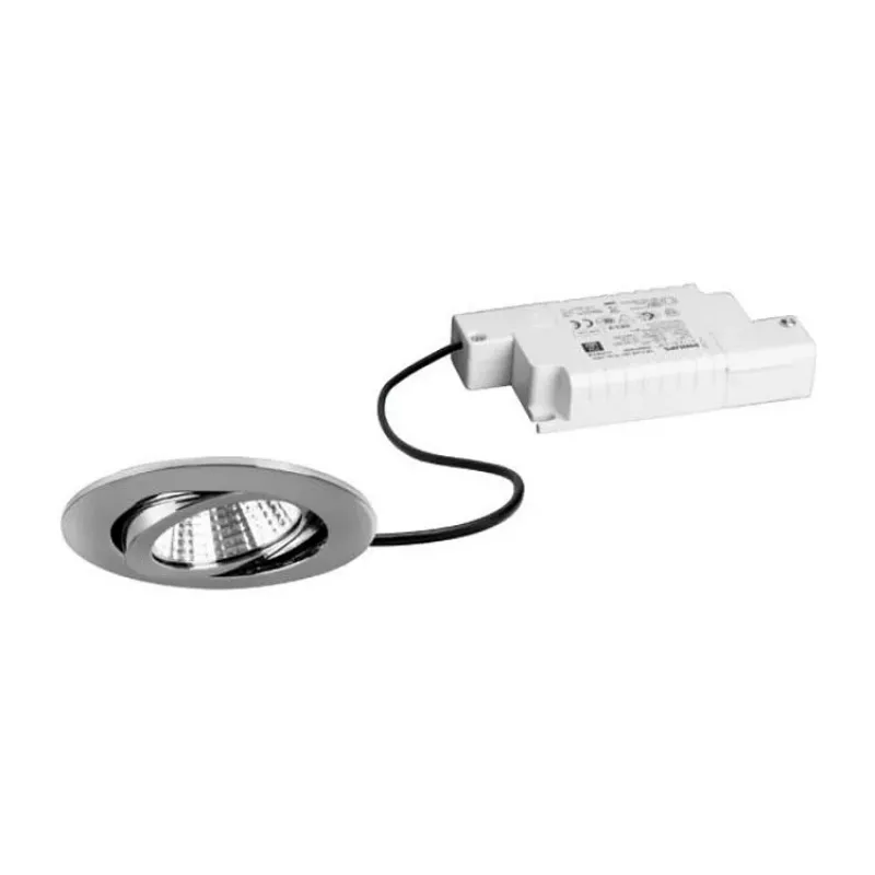BRUMBERG 39363023 LED Einbau-Strahler-Set BB03 Rund Chrom 830 Phase 6W 230V Schwenkbar