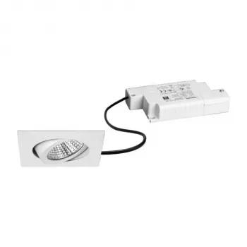 Brumberg 39365073 LED Einbau-Strahler-Set BB05 Quadratisch Weiß 3000K 6W 230V Phasendimmbar Schwenkbar