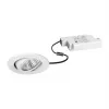 Brumberg 39353073 DAMITA LED Deckenstrahler Rund Weiß 6W 230V IP65 Schwenkbar Phasenabschnitt dimmbar 3000K Warmweiß