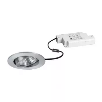 BRUMBERG DAMITA LED Einbau-Strahler Set rund Aluminium 6W 230V IP65 schwenkbar phasenanschnitt-dimmbar 3000K