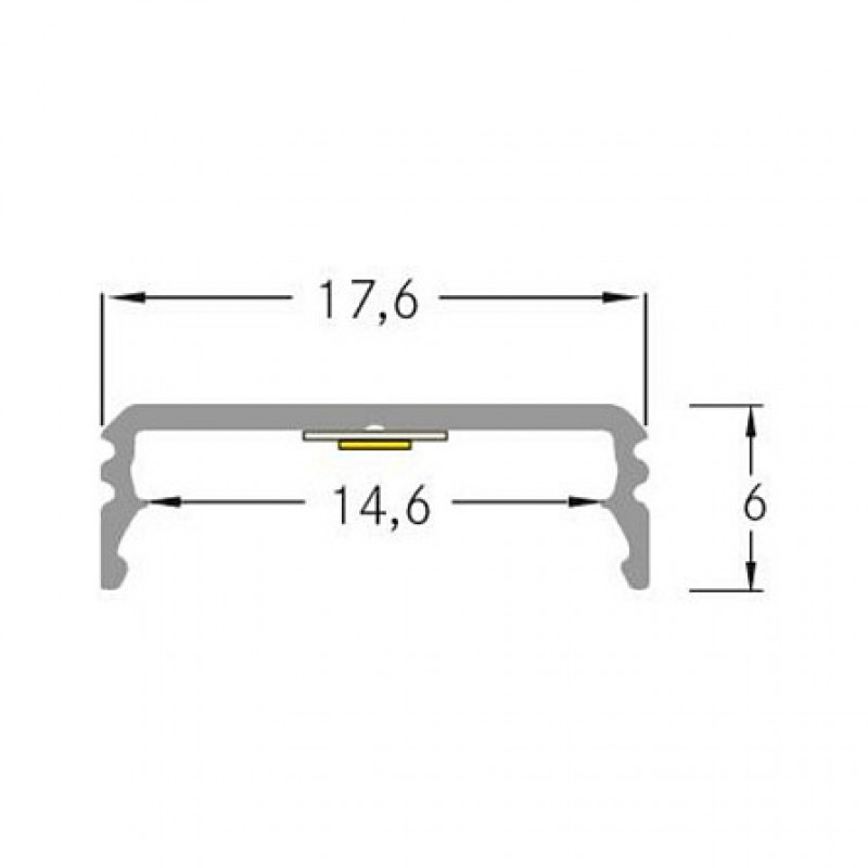 Brumberg 53380261 AB-Profil QUALITYFLEX Aluminium LED Profile 2000mm