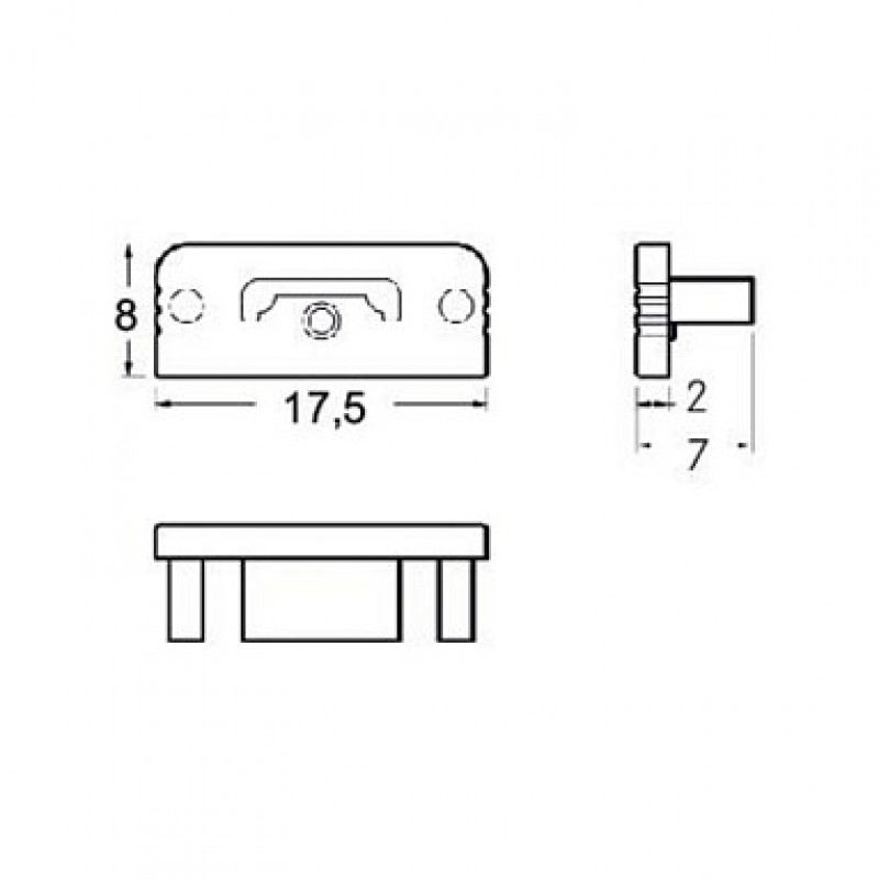 Brumberg 53038260 Endkappen-Set QUALITYFLEX Weiß (RAL 9016)
