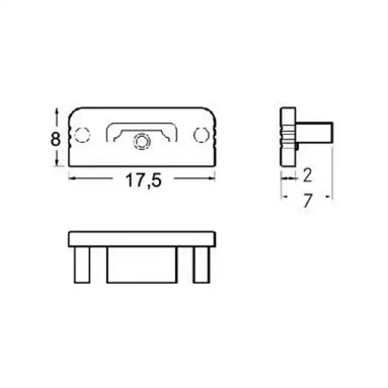 Brumberg 53038260 Endkappen-Set QUALITYFLEX Weiß (RAL 9016)