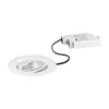 BRUMBERG BB23 LED Einbau-Strahler-Set 7W 230V IP65 Rund Weiß Schwenkbar 3000K Warmweiß Phasenabschnitt-dimmbar