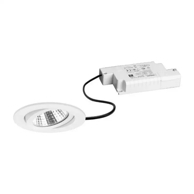 Brumberg 39363173 BB03 Runde Einbau-LED-Strahler Weiß 6W 230V Phasenabschnitt-dimmbar schwenkbar