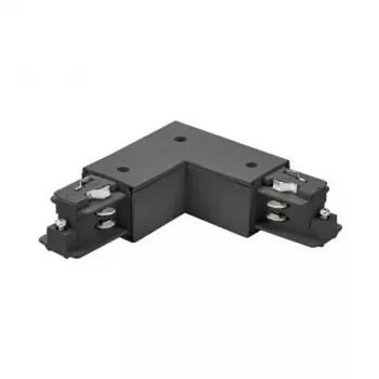 Brumberg 87126080 90° Eckverbinder für ONETRACK DALI 3-Phasen-Schienensystem, Schwarz