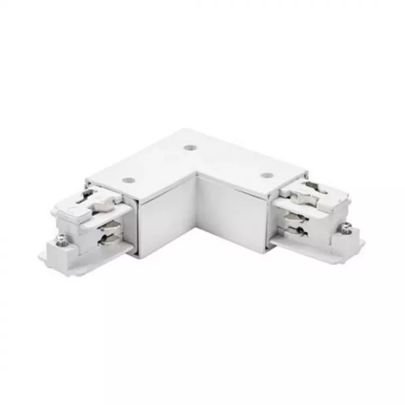 Brumberg 87127070 90° Eckverbinder für ONETRACK DALI 3-Phasen-Schienensystem, Weiß