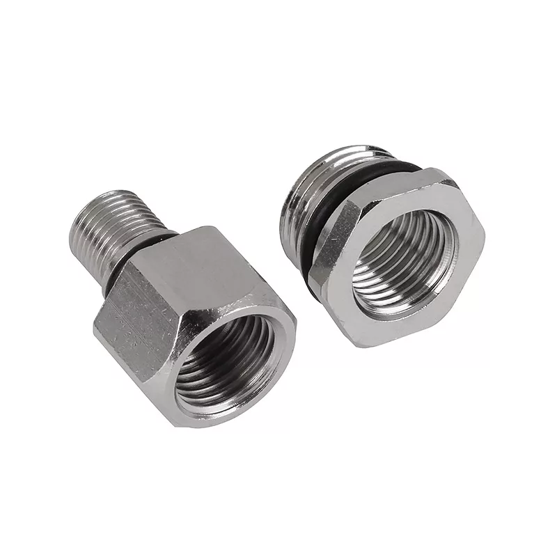 Aqua Computer Adapter Set Straight Eheim 1046 to G1/4 inch Internal Thread - Silver